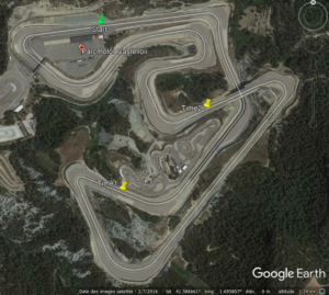 Castelloli tracé circuit GoogleEarth