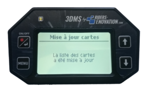 Ecran 3DMS mise à jour carte